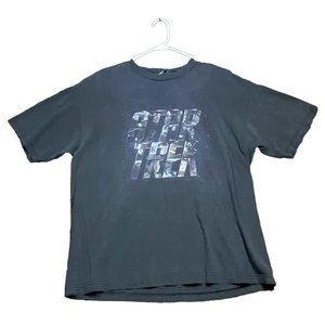 Star Trek T Shirt Mens XL Movie Retro Sci-Fi Black Faded Distressed Short Sleeve